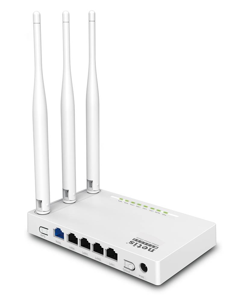 Netis Router Inalambrico N300 (WF2409E) - 5 puertos (1 WAN, 4 LAN 100 Mbps), WIFI 4, 300 Mbps, Router, AP, WISP, Repetidor, 3 Antenas 5 dBi, Multi SSID Netis Router Inalambrico N300 (WF2409E) - 5 puertos (1 WAN, 4 LAN 100 Mbps), WIFI 4, 300 Mbps, Router, AP, WISP, Repetidor, 3 Antenas 5 dBi, Multi SSID